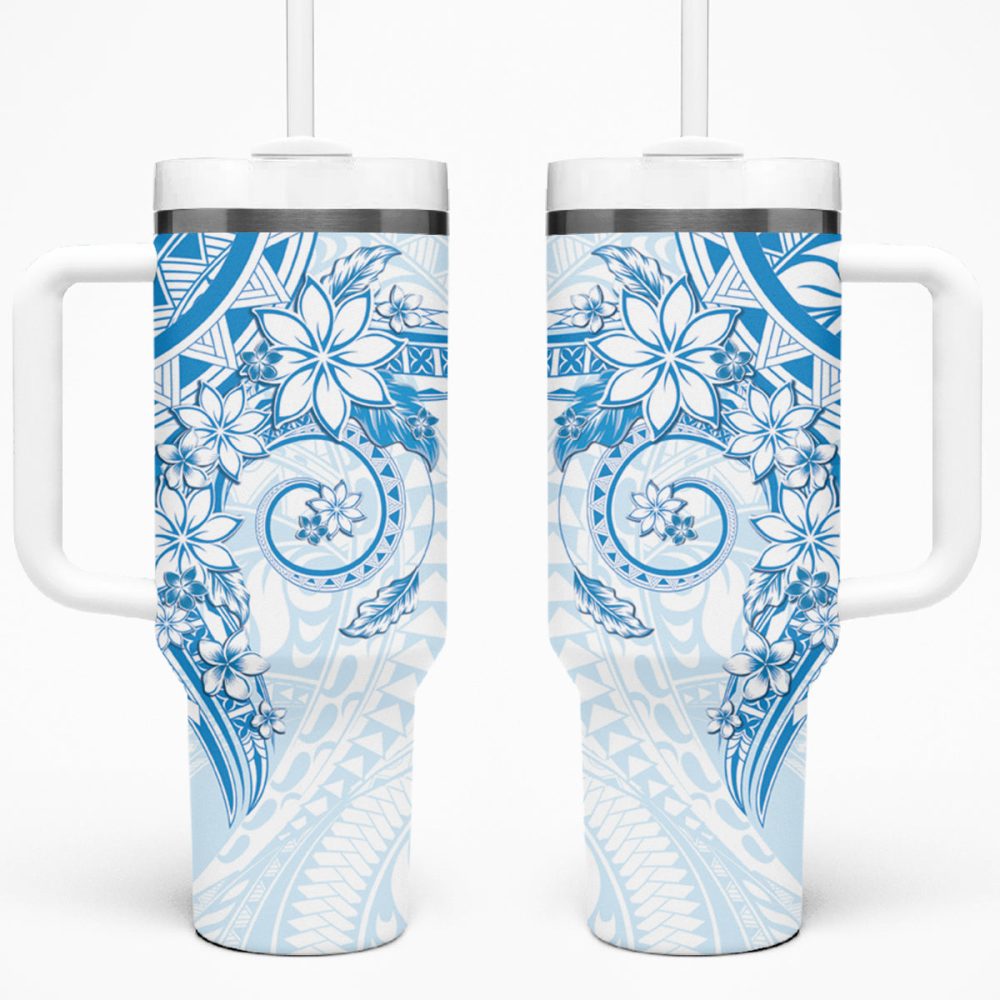 Plumeria Flowers Custom Stanley Quencher 40Oz Stainless Steel Tumbler