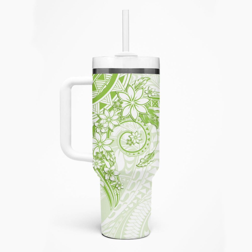 Plumeria Flowers Custom Stanley Quencher 40Oz Stainless Steel Tumbler - Image 2