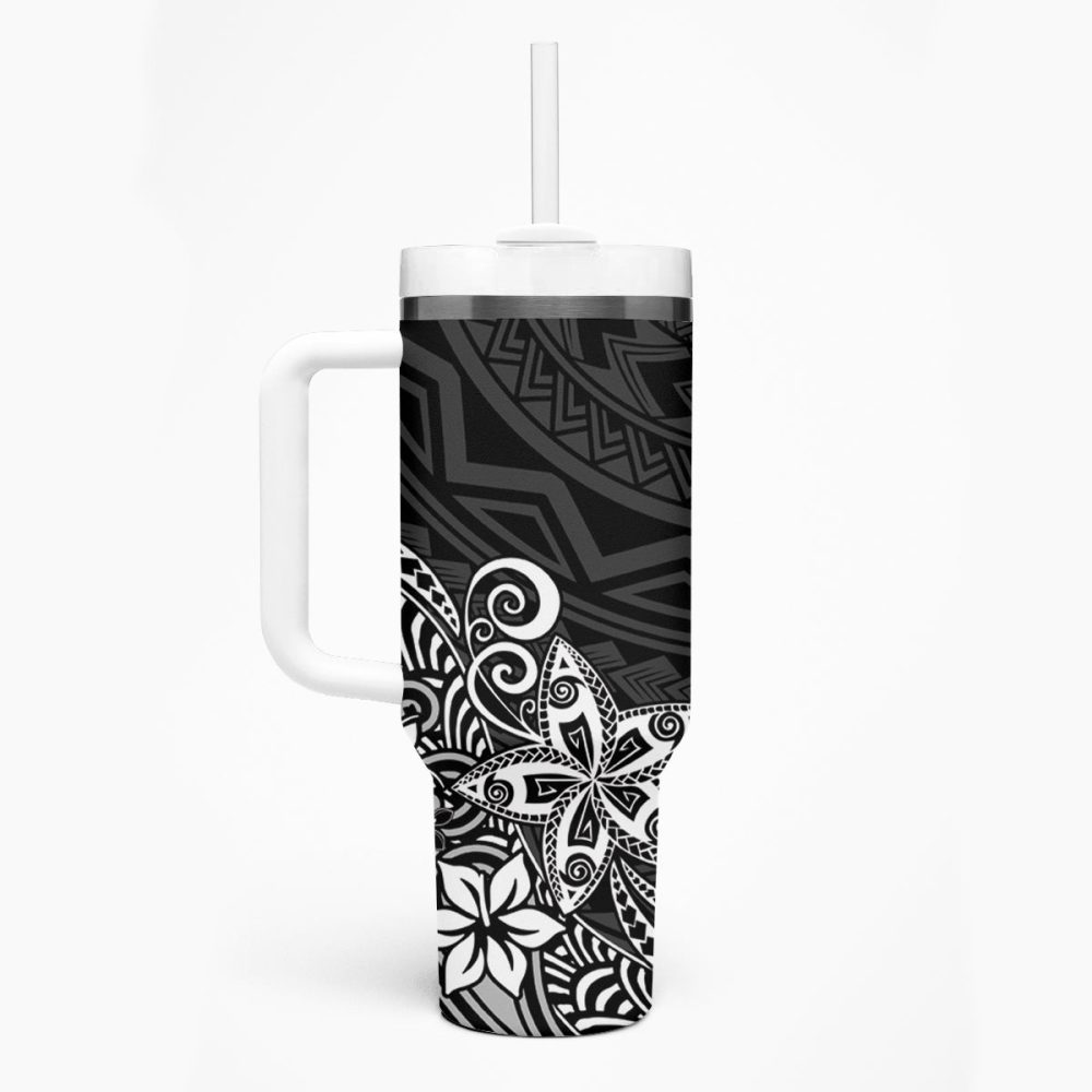 Plumeria Flowers Custom Stanley Quencher 40Oz Stainless Steel Tumbler - Image 2