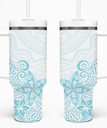 Plumeria Flowers Custom Stanley Quencher 40Oz Stainless Steel Tumbler