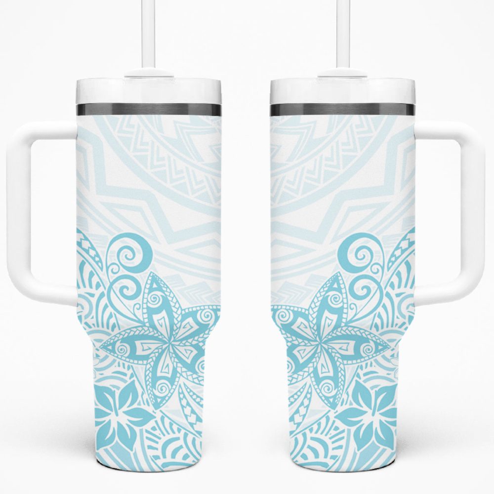 Plumeria Flowers Custom Stanley Quencher 40Oz Stainless Steel Tumbler
