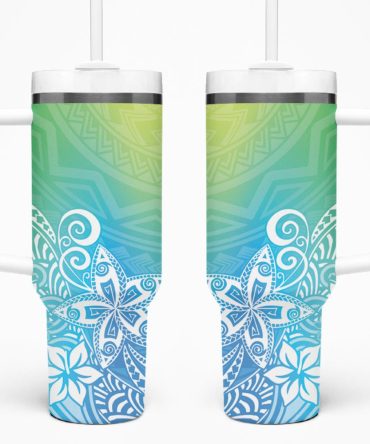 Plumeria Flowers Custom Stanley Quencher 40Oz Stainless Steel Tumbler