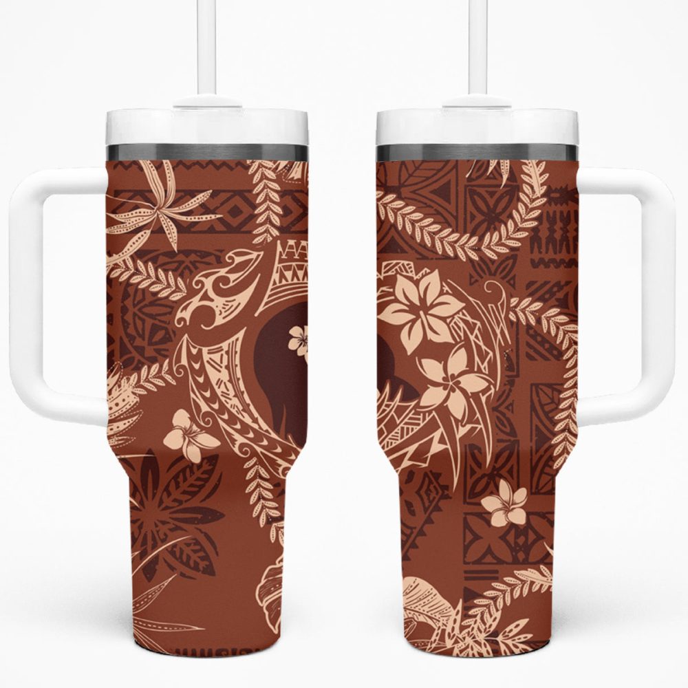 Plumeria Flowers Custom Stanley Quencher 40Oz Stainless Steel Tumbler
