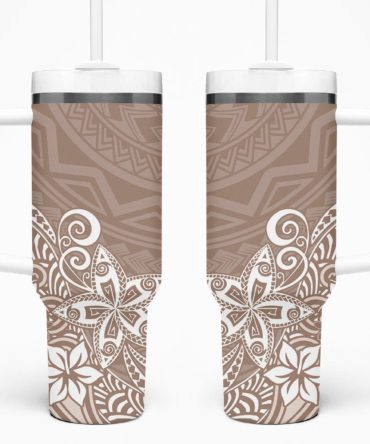 Plumeria Flowers Custom Stanley Quencher 40Oz Stainless Steel Tumbler