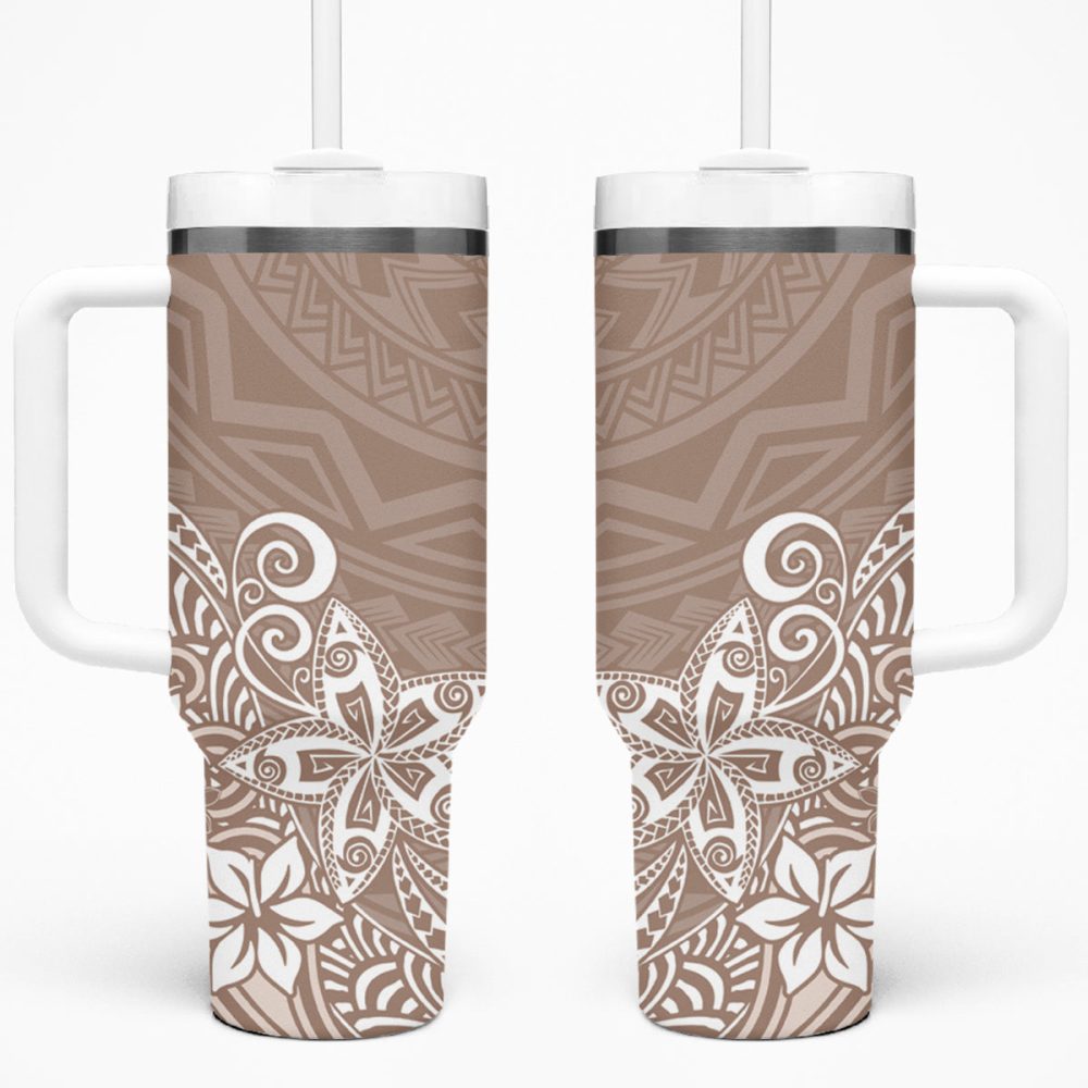 Plumeria Flowers Custom Stanley Quencher 40Oz Stainless Steel Tumbler