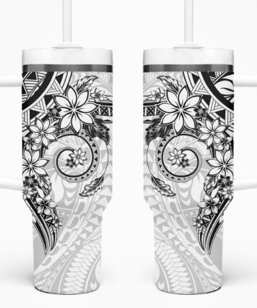 Plumeria Flowers Custom Stanley Quencher 40Oz Stainless Steel Tumbler