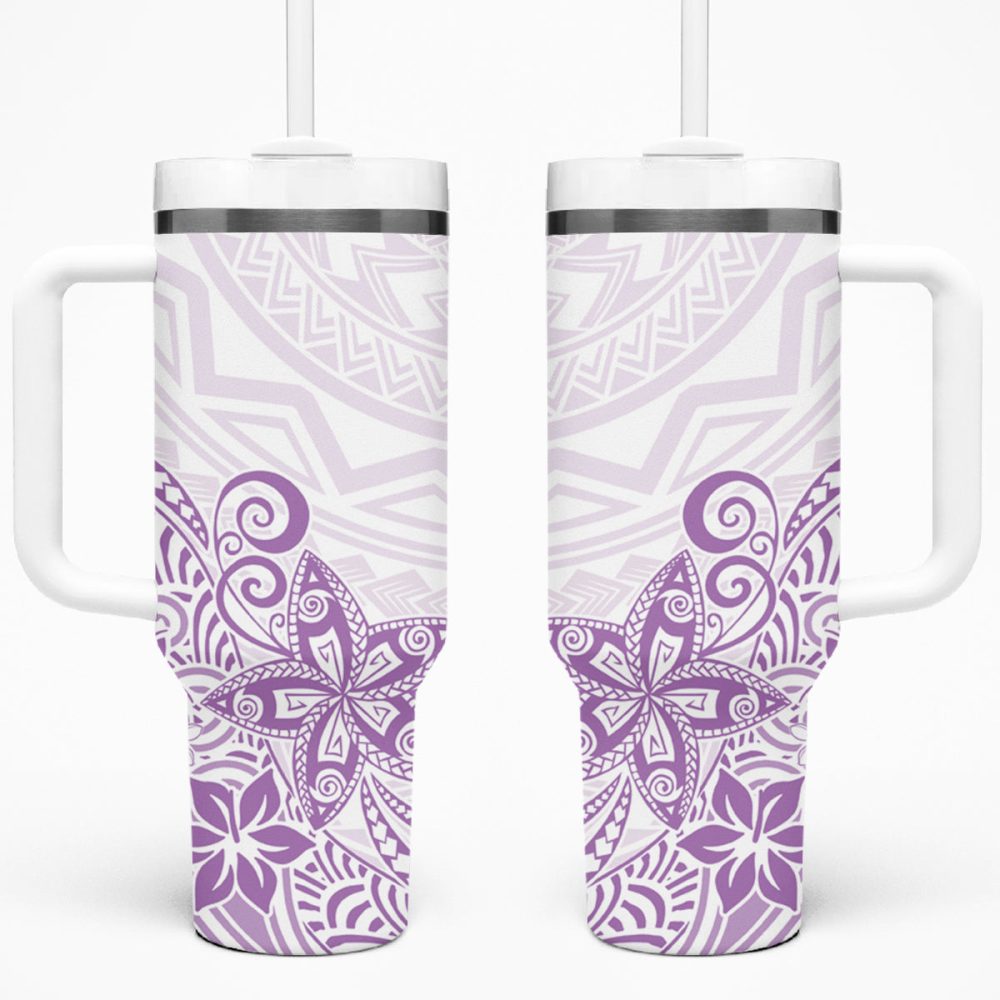 Plumeria Flowers Custom Stanley Quencher 40Oz Stainless Steel Tumbler