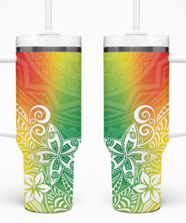 Plumeria Flowers Custom Stanley Quencher 40Oz Stainless Steel Tumbler