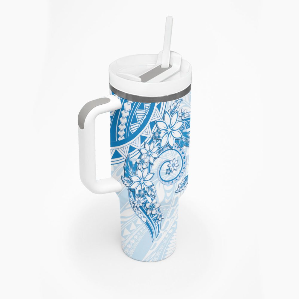 Plumeria Flowers Custom Stanley Quencher 40Oz Stainless Steel Tumbler - Image 3