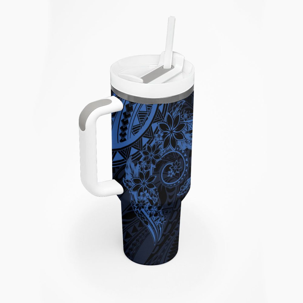 Plumeria Flowers Custom Stanley Quencher 40Oz Stainless Steel Tumbler - Image 3
