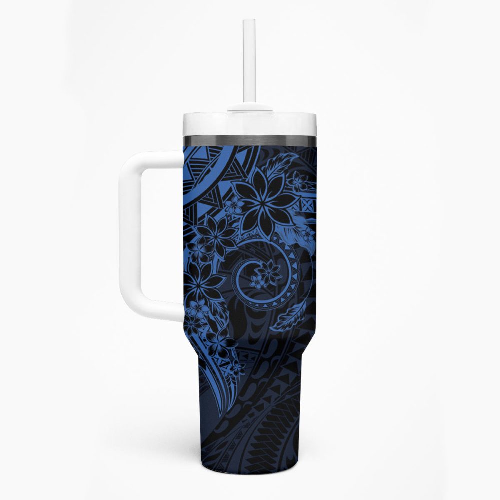 Plumeria Flowers Custom Stanley Quencher 40Oz Stainless Steel Tumbler - Image 2