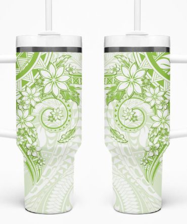 Plumeria Flowers Custom Stanley Quencher 40Oz Stainless Steel Tumbler