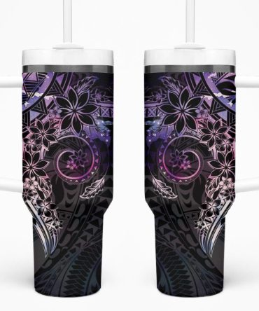 Plumeria Flowers Custom Stanley Quencher 40Oz Stainless Steel Tumbler