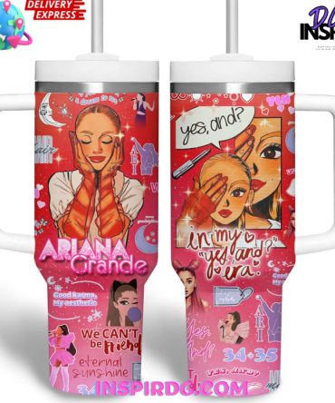 Ariana Grande Music Custom Stanley Quencher 40Oz Stainless Steel Tumbler