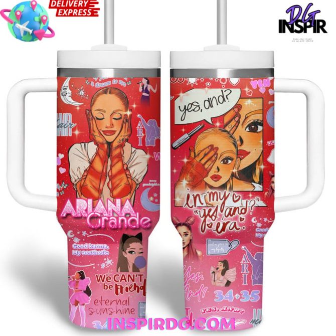 Ariana Grande Music Custom Stanley Quencher 40Oz Stainless Steel Tumbler