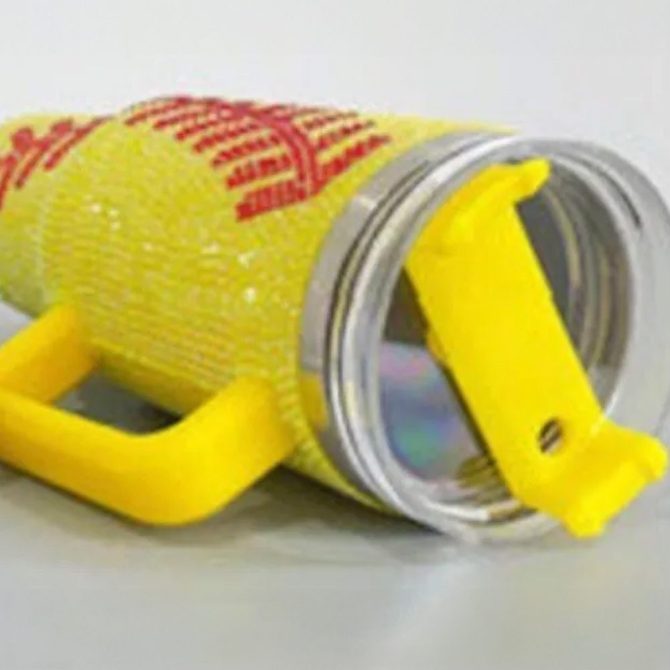 Rhinestone Bling Baseball Mlb Custom Stanley Quencher 40Oz Stainless Steel Tumbler With Handle - Image 2