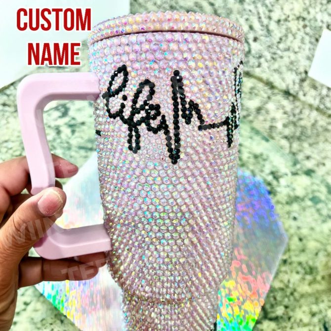 Rhinestone Bling Chucky Halloween Horror Movies Custom Stanley Quencher 40Oz Stainless Steel Tumbler With Handle - Image 3