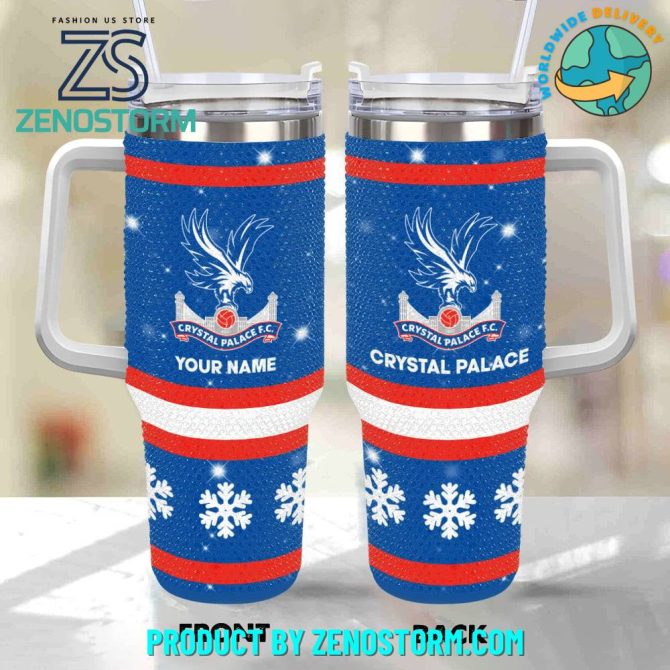 Rhinestone Bling Crystal Palace Epl Custom Stanley Quencher 40Oz Stainless Steel Tumbler With Handle