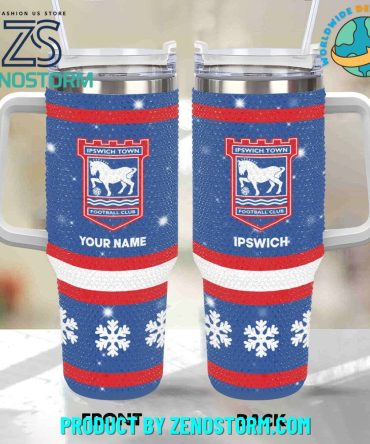 Rhinestone Bling Ipswich Town Epl Custom Stanley Quencher 40Oz Stainless Steel Tumbler With Handle