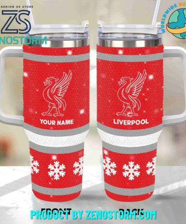 Rhinestone Bling Liverpool Epl Custom Stanley Quencher 40Oz Stainless Steel Tumbler With Handle