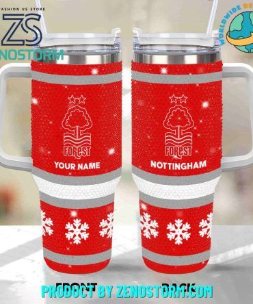 Rhinestone Bling Nottingham Forest Epl Custom Stanley Quencher 40Oz Stainless Steel Tumbler With Handle
