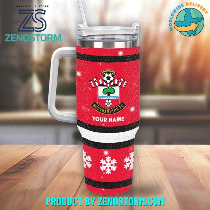 Rhinestone Bling Southampton Epl Custom Stanley Quencher 40Oz Stainless Steel Tumbler With Handle - Image 2