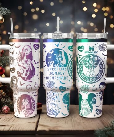 Sally The Nightmare Before Christmas Movies Custom Stanley Quencher 40Oz Stainless Steel Tumbler With Handle