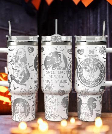 Sally The Nightmare Before Christmas Movies Custom Stanley Quencher 40Oz Stainless Steel Tumbler With Handle