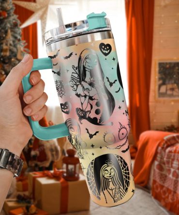 Sally The Nightmare Before Christmas Movies Custom Stanley Quencher 40Oz Stainless Steel Tumbler With Handle