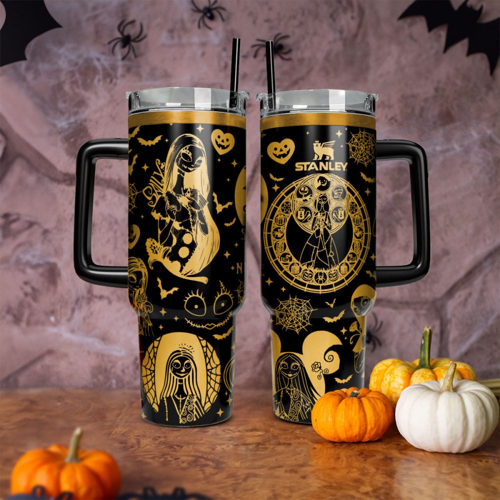 Sally The Nightmare Before Christmas Movies Custom Stanley Quencher 40Oz Stainless Steel Tumbler With Handle