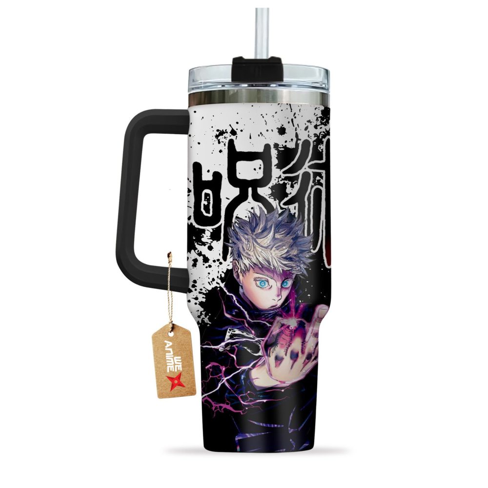 Satoru Gojo Jujutsu Kaisen Anime Custom Stanley Quencher 40Oz Stainless Steel Tumbler - Image 2