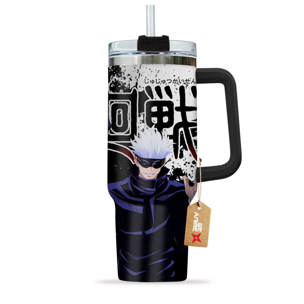 Satoru Gojo Jujutsu Kaisen Anime Custom Stanley Quencher 40Oz Stainless Steel Tumbler - Image 3