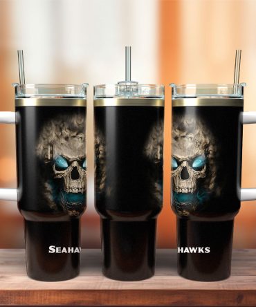 Seattle Seahawks Nfl Sports Custom Stanley Quencher 40Oz Stainless Steel Tumbler With Handle