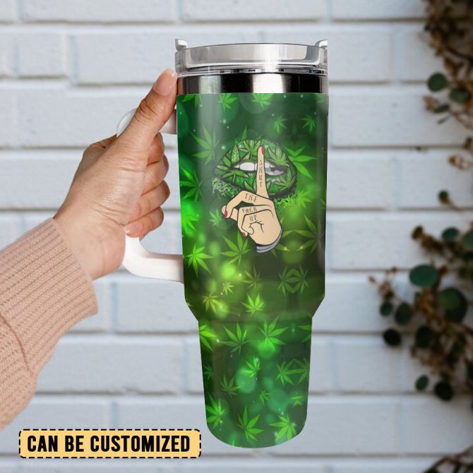 Shut The F**K Up Custom Stanley Quencher 40Oz Stainless Steel Tumbler With Handle - Image 3