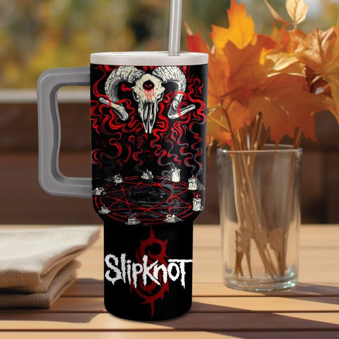Slipknot Music Custom Stanley Quencher 40Oz Stainless Steel - Image 3