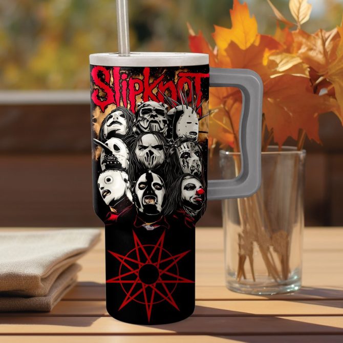 Slipknot Music Custom Stanley Quencher 40Oz Stainless Steel - Image 2