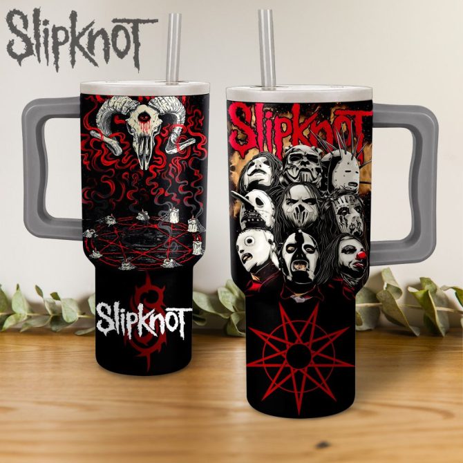 Slipknot Music Custom Stanley Quencher 40Oz Stainless Steel