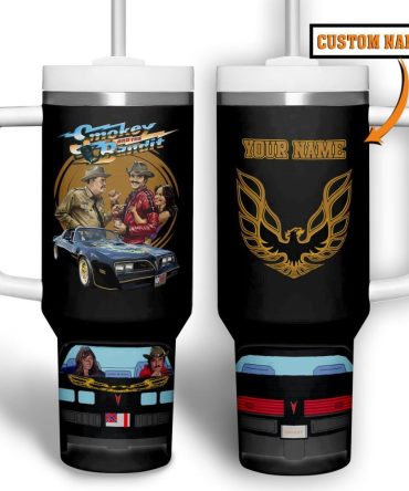 Smokey And The Bandit Movies Custom Stanley Quencher 40Oz Stainless Steel Tumbler