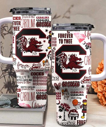 South Carolina Gamecocks Ncaa Custom Stanley Quencher 40Oz Stainless Steel Tumbler With Handle