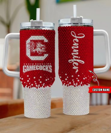 South Carolina Gamecocks Ncaa Custom Stanley Quencher 40Oz Stainless Steel Tumbler With Handle