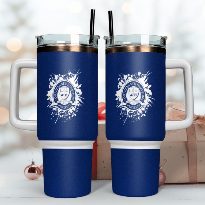 Southern New Hampshire University Custom Stanley Quencher 40Oz Stainless Steel Tumbler With Handle - Image 4