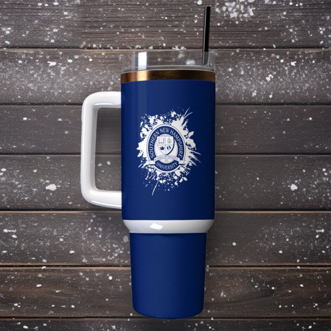 Southern New Hampshire University Custom Stanley Quencher 40Oz Stainless Steel Tumbler With Handle - Image 2