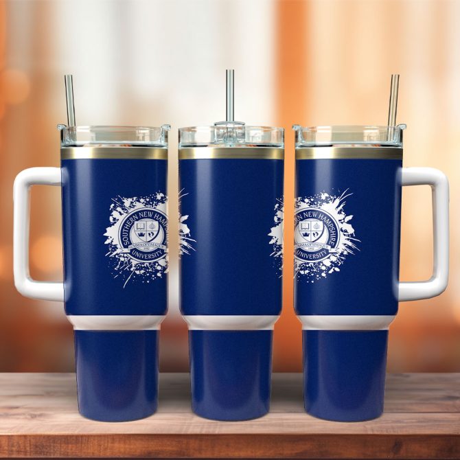 Southern New Hampshire University Custom Stanley Quencher 40Oz Stainless Steel Tumbler With Handle