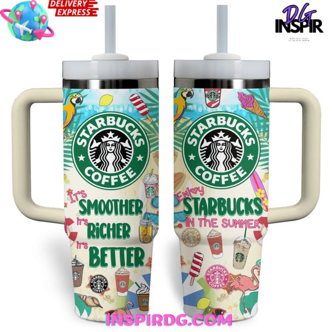 Starbucks Coffee Custom Stanley Quencher 40Oz Stainless Steel Tumbler - Image 2