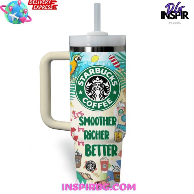 Starbucks Coffee Custom Stanley Quencher 40Oz Stainless Steel Tumbler - Image 4