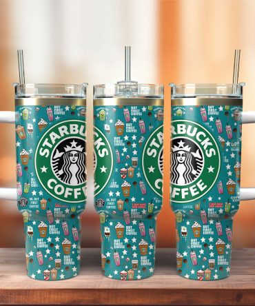 Starbucks Coffee Custom Stanley Quencher 40Oz Stainless Steel Tumbler With Handle