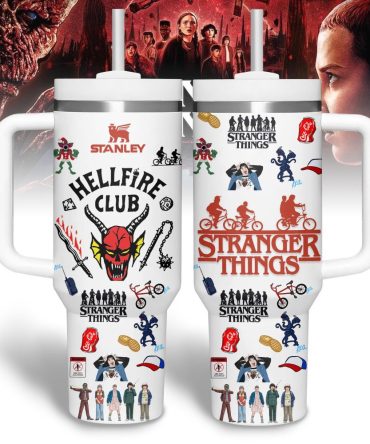 Stranger Things Movies Custom Stanley Quencher 40Oz Stainless Steel Tumbler With Handle