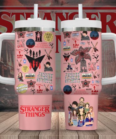 Stranger Things Tv Series Custom Stanley Quencher 40Oz Stainless Steel Tumbler With Handle