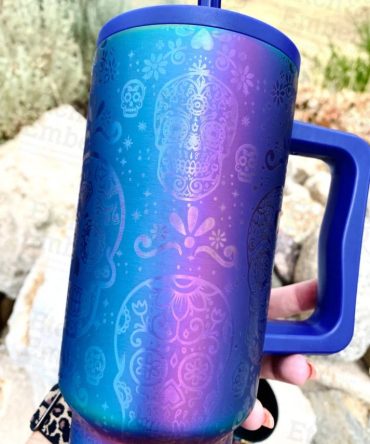 Sugar Skulls Custom Stanley Quencher 40Oz Stainless Steel Tumbler