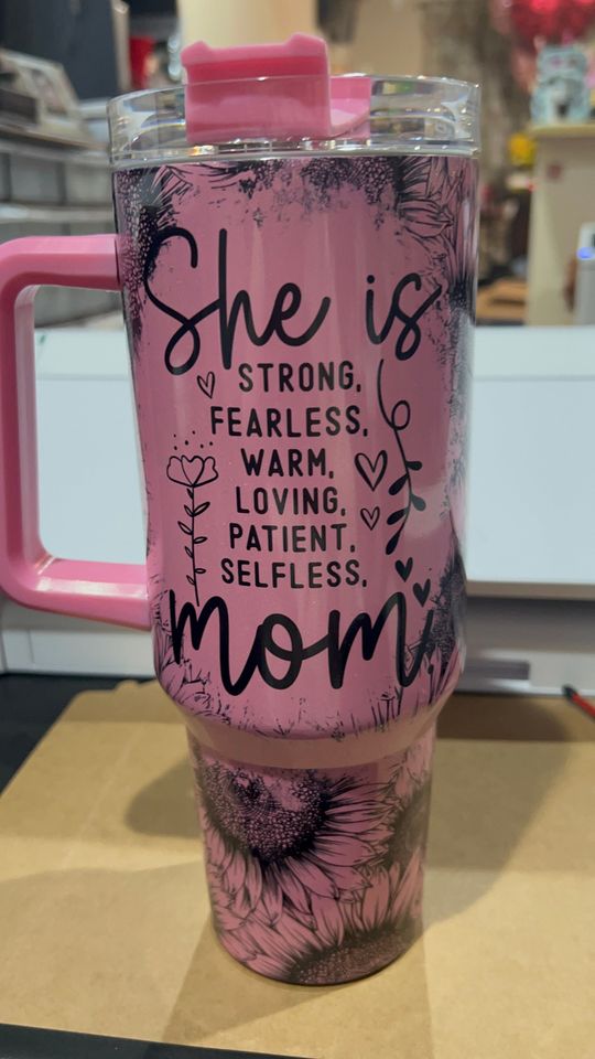 Sunflower Mom Custom Stanley Quencher 40Oz Stainless Steel Tumbler - Image 3
